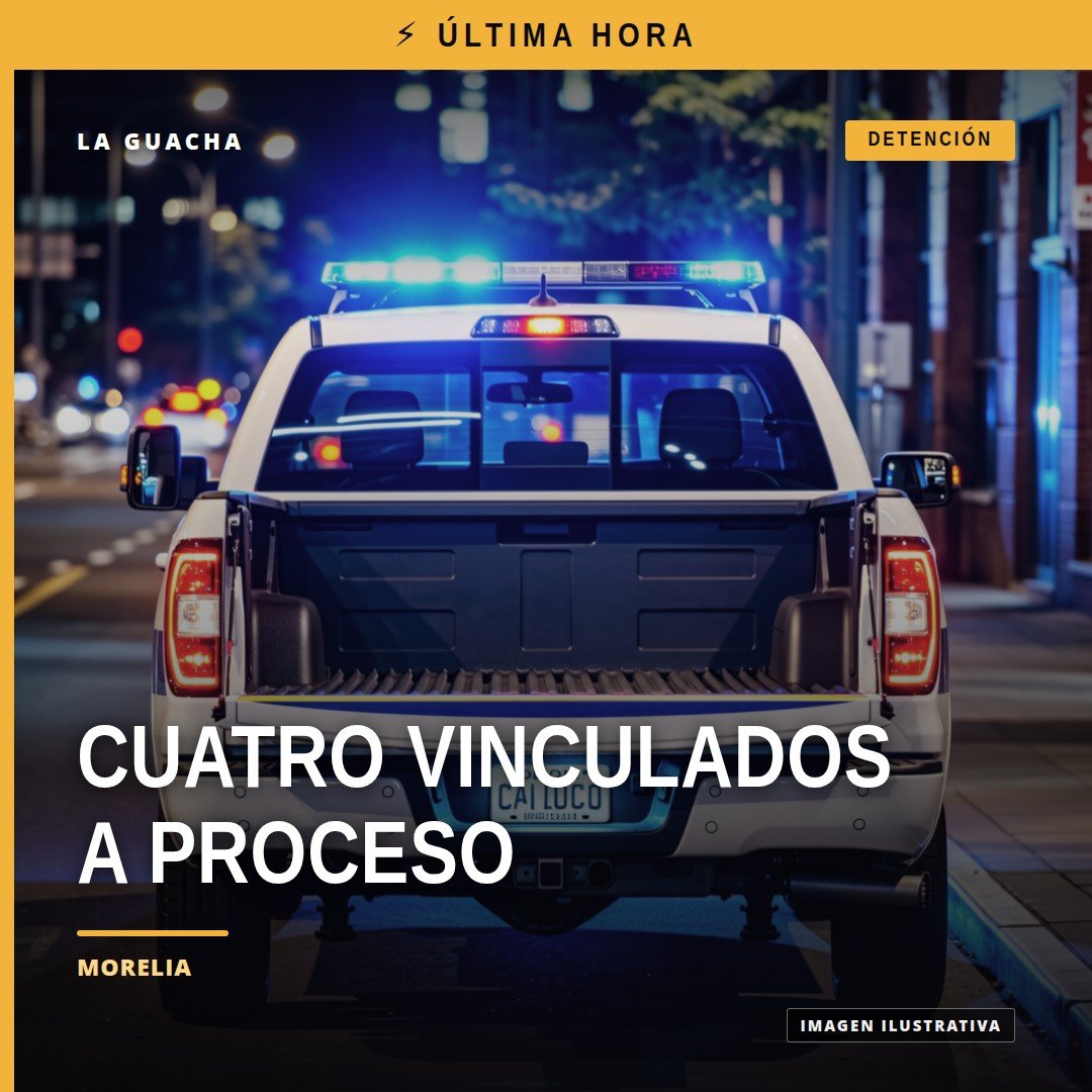 Fiscalía Michoacán vinculación: cuatro personas vinculadas a proceso por secuestro y extorsión en Acuitzio y Morelia.