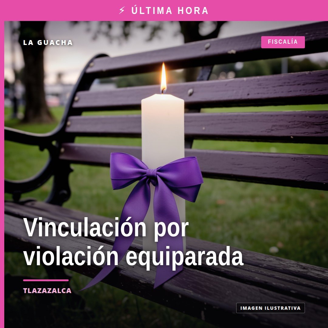 Ilustración simbólica de una balanza de justicia con el escudo de la Fiscalía General de Michoacán y la frase 'fiscalía