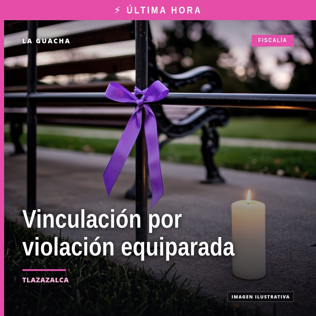 Ilustración simbólica de balanza de justicia y sello de la Fiscalía General del Estado de Michoacán, con fondo que evoca