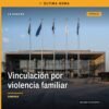 Ilustración simbólica de una balanza de justicia y un escudo con la leyenda 'Fiscalía Michoacán vinculación' sobre fondo