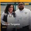 Foro de ciberseguridad con estudiantes y padres de familia del CBTa 181 en Tungareo, Maravatío, durante el evento