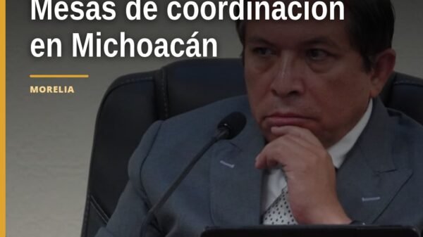 Fotografía simbólica de una mesa de trabajo con representantes del INE y del Gobierno de Michoacán en Morelia, discutiendo