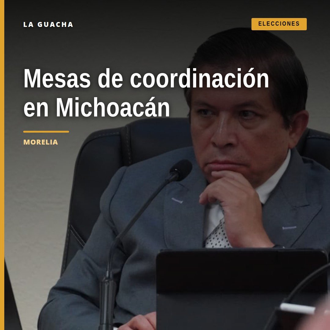 Fotografía simbólica de una mesa de trabajo con representantes del INE y del Gobierno de Michoacán en Morelia, discutiendo