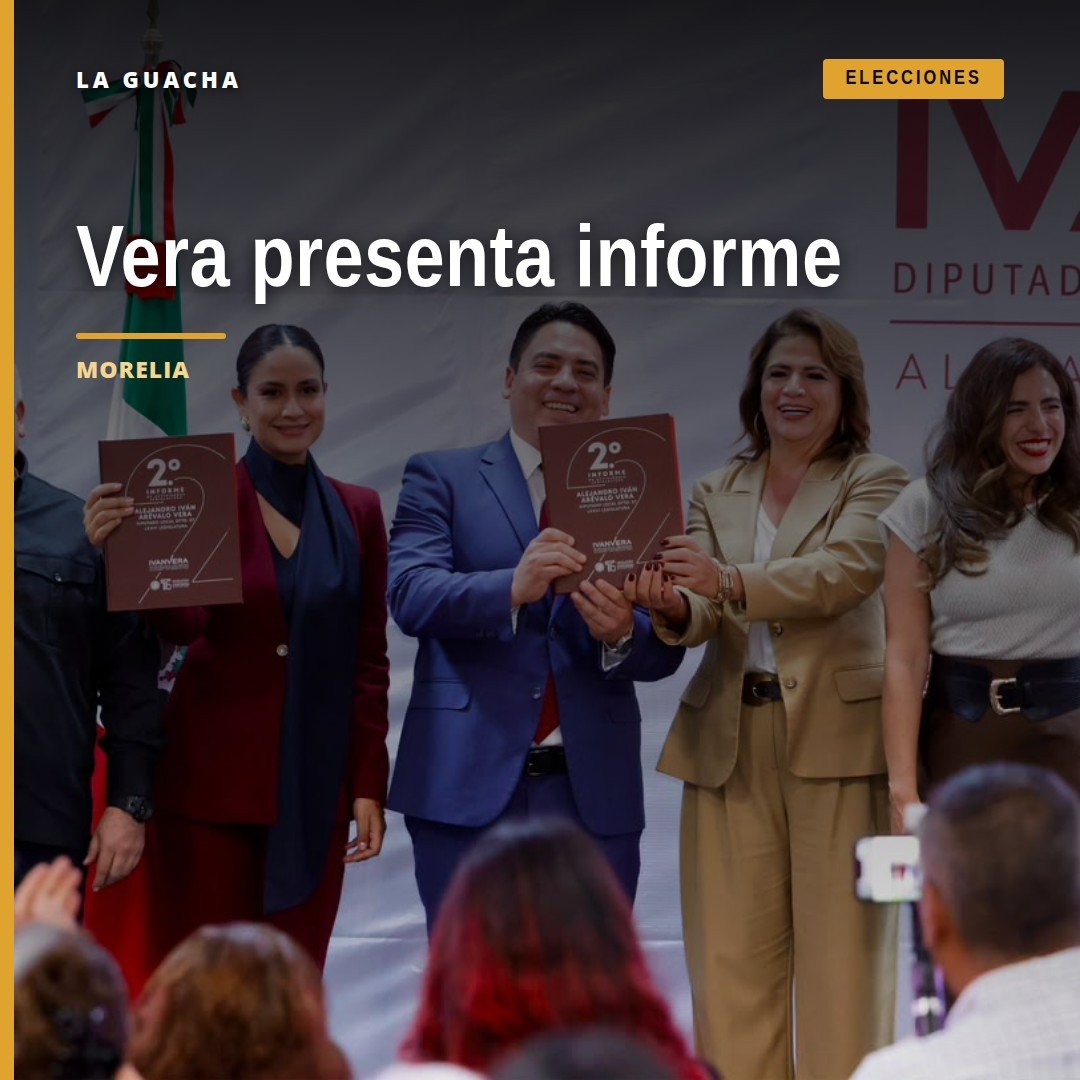 Diputado Iván Vera hablando frente al podio en el Congreso del Estado de Michoacán durante la presentación de su segundo