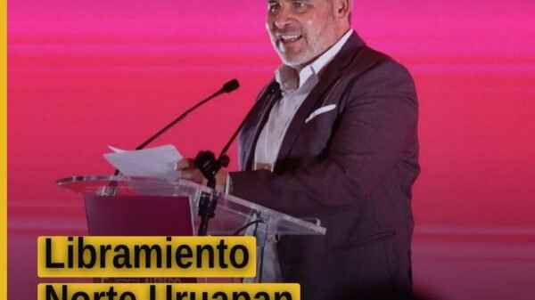 Ilustración conceptual del Libramiento Norte Uruapan mostrando conexión entre la autopista Siglo XXI, carretera a Peribán y