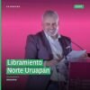 Mapa conceptual o maqueta del Libramiento Norte Uruapan con señalización de los 25 km y ubicación en Uruapan, Michoacán