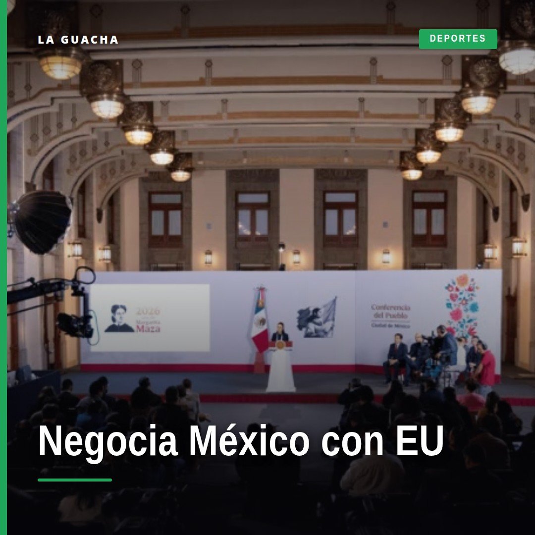 Fotografía simbólica de banderas de México y Estados Unidos junto a documento del T-MEC, representando que México negocia