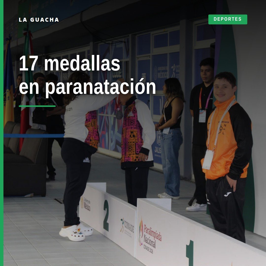 Atletas michoacanos celebrando medallas en paranatación paralimpiada nacional 2026 en el Centro Acuático Metropolitano de