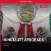 Fachada del Congreso del Estado de Michoacán en Morelia con bandera estatal, simbolizando la aprobación de la minuta 477