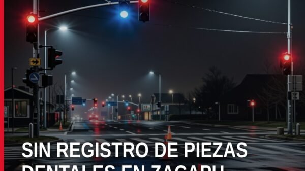 Logotipo de la Fiscalía General del Estado de Michoacán junto a un mapa de Zacapu, con texto que indica 'No hay registro de