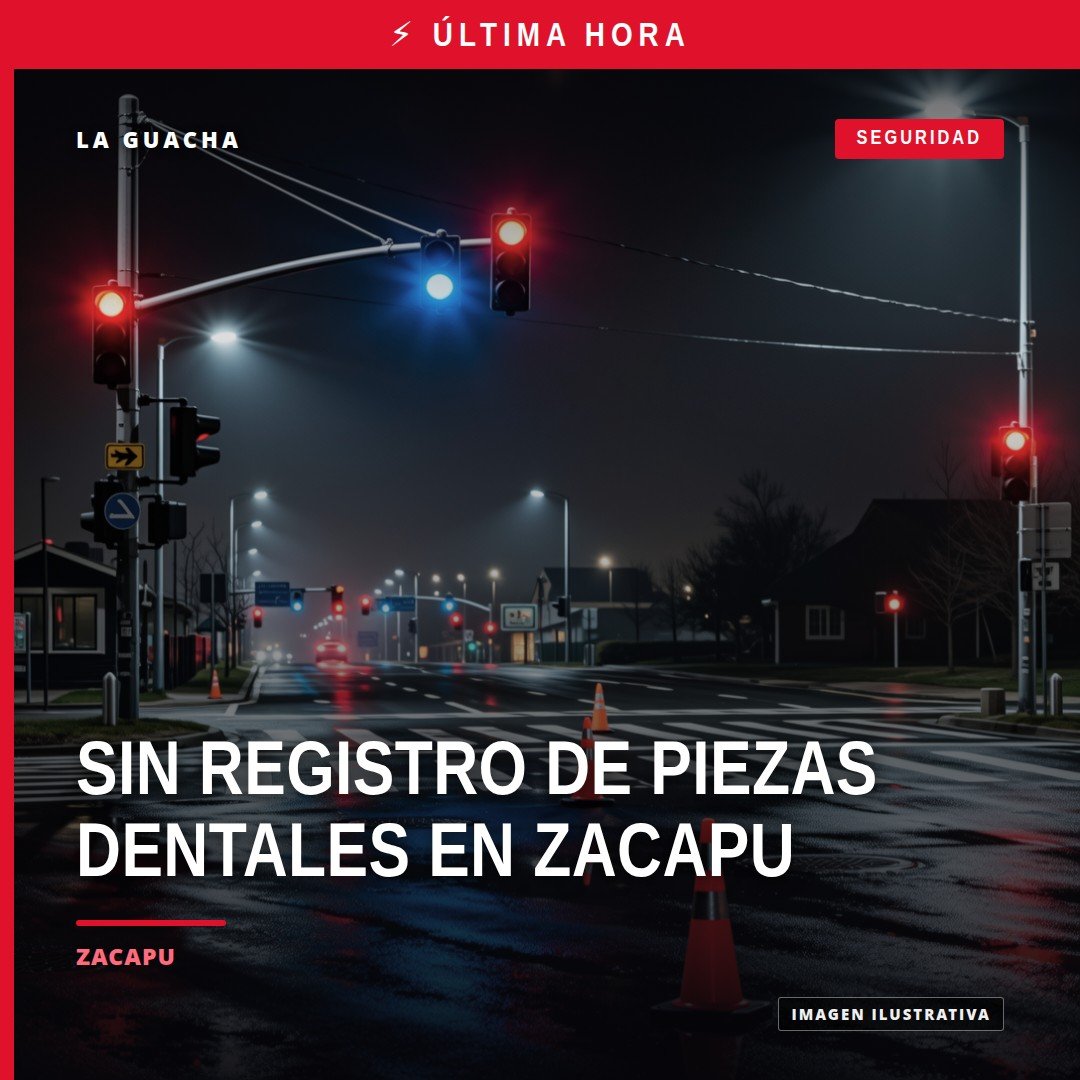 Logotipo de la Fiscalía General del Estado de Michoacán junto a un mapa de Zacapu, con texto que indica 'No hay registro de