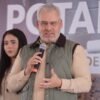 Gobernador Alfredo Ramírez Bedolla en evento de inicio de nueva línea de suministro en Ario de Rosales, Michoacán
