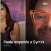 Paola Rojas hablando frente a cámara durante su noticiero 'De prisa y corre', con logo de La Guacha visible, relacionado con