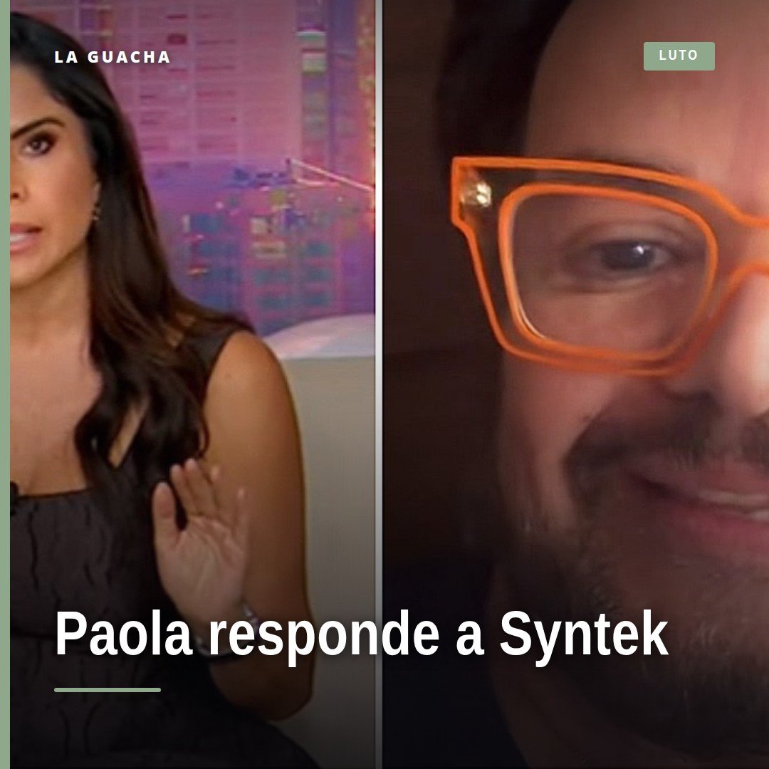Paola Rojas hablando frente a cámara durante su noticiero 'De prisa y corre', con logo de La Guacha visible, relacionado con