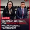 Funcionarios de la FGE participando en el Encuentro Nacional sobre protección defensoras derechos humanos en la Secretaría