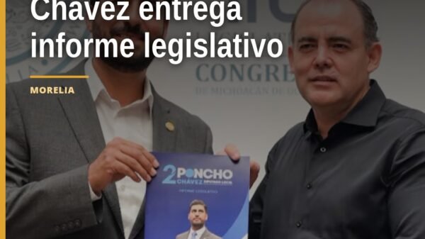 Diputado Poncho Chávez entrega su segundo informe de actividades legislativas ante la Mesa Directiva del Congreso del Estado