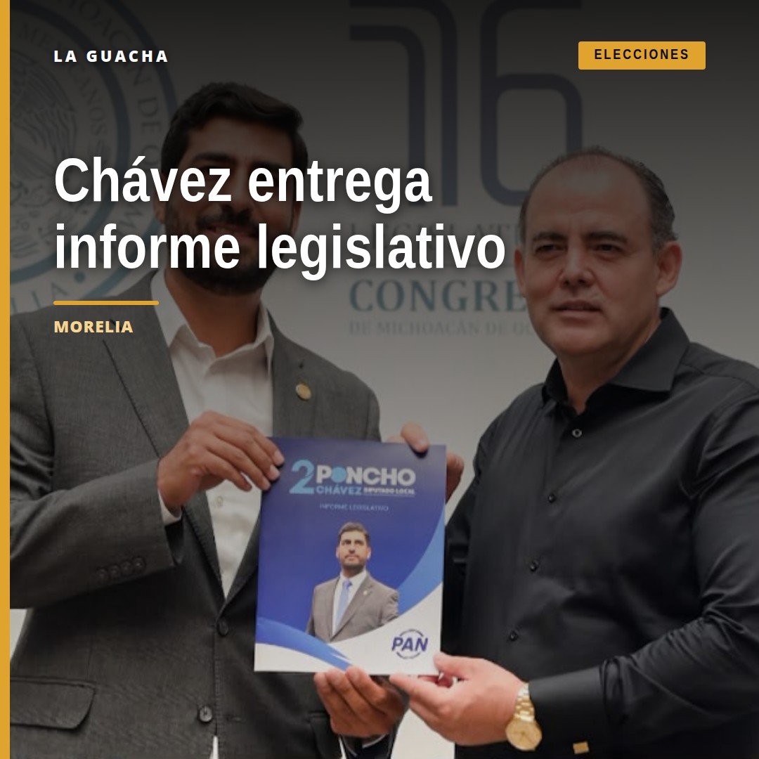 Diputado Poncho Chávez entrega su segundo informe de actividades legislativas ante la Mesa Directiva del Congreso del Estado