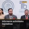 Grupo Parlamentario del Partido del Trabajo presenta informe de actividades legislativas en el Congreso del Estado de