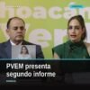 Grupo Parlamentario del PVEM presentando su segundo informe de actividades en el Congreso del Estado de Michoacán, Morelia
