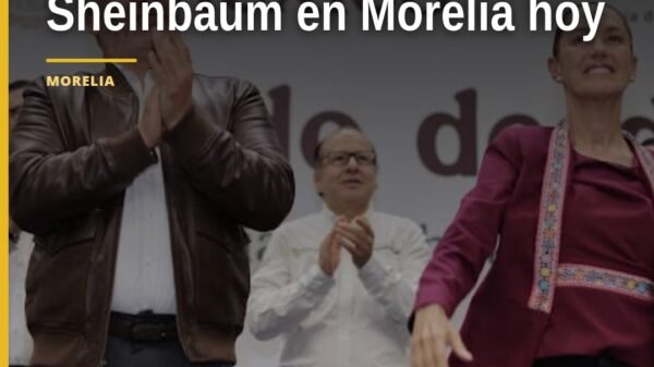 Visita presidencial morelia: la presidenta Claudia Sheinbaum Pardo llega al Pabellón Don Vasco en Morelia, Michoacán