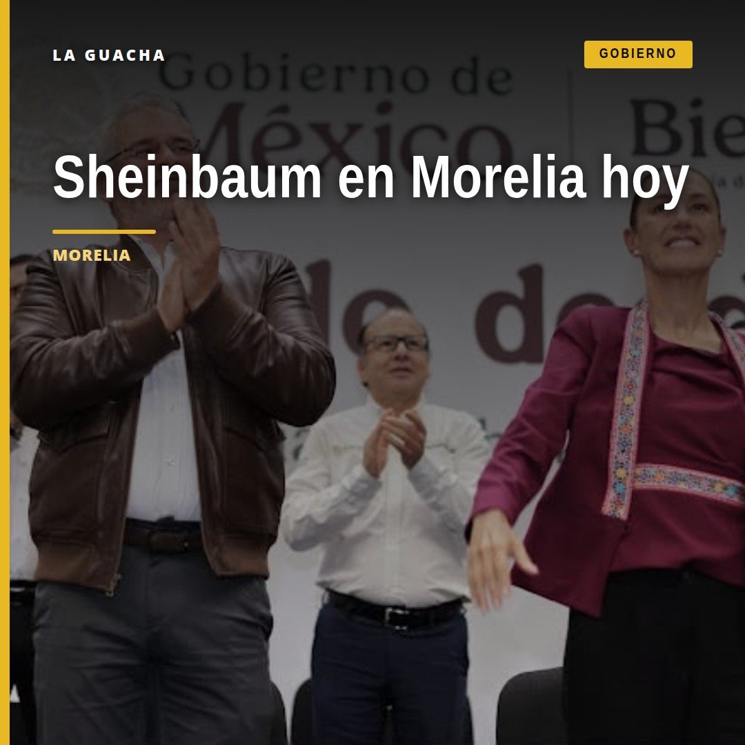 Visita presidencial morelia: la presidenta Claudia Sheinbaum Pardo llega al Pabellón Don Vasco en Morelia, Michoacán