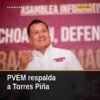 Foto oficial de Carlos Torres Piña junto a Ernesto Núñez Aguilar y Arturo Escobar, simbolizando el respaldo a carlos torres