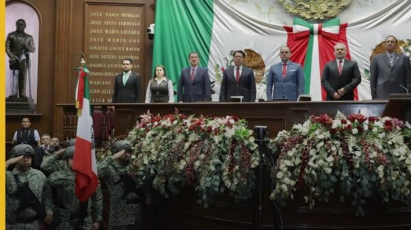 El gobernador Alfredo Ramírez Bedolla presenta su quinto informe bedolla ante el pleno de la LXXVI Legislatura del Congreso