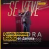 Quinto Informe Bedolla: el gobernador Alfredo Ramírez Bedolla habla desde el escenario del Teatro Obrero en Zamora
