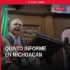 Diputado Juan Antonio Magaña de la Mora hablando en tribuna durante el Quinto informe de gobierno en el Congreso del Estado