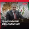 Quinto informe de gobierno: el gobernador Alfredo Ramírez Bedolla hablando ante el pleno del Congreso del Estado de