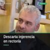 descarta injerencia rectoría umsnh: fotografía del gobernador Alfredo Ramírez Bedolla hablando ante medios en Morelia