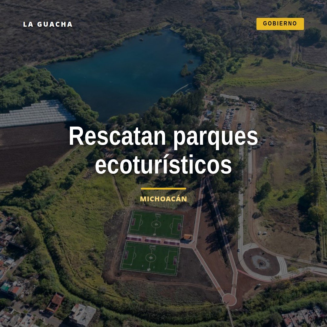 Parques ecoturísticos michoacán: vista aérea de Laguna de Chandio con áreas recreativas y naturaleza