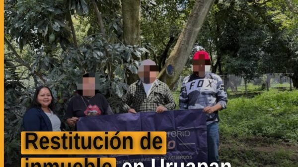 Fiscalía General del Estado de Michoacán logra restitución de inmueble a víctima de despojo en Uruapan