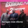 Diputado Juan Carlos Barragán Vélez rindiendo su segundo informe de actividades legislativas en el patio central del