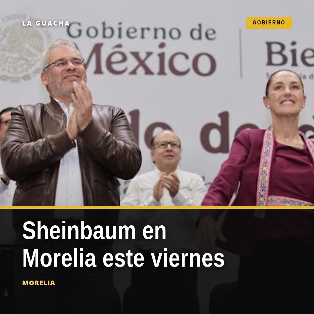 Visita de Sheinbaum Morelia: la presidenta Claudia Sheinbaum Pardo frente al Pabellón Don Vasco en Morelia durante su décima