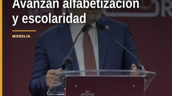 Gráfico comparativo de avances en educación michoacán con cifras de escolaridad, alfabetización y cobertura educativa entre