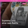 Ilustración simbólica de un camión antiguo y un mapa de Guerrero con el nombre 'Rosendo Radilla desaparición'