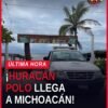 Mapa de Michoacán con los siete municipios afectados por la suspensión de clases michoacán debido al huracán Polo