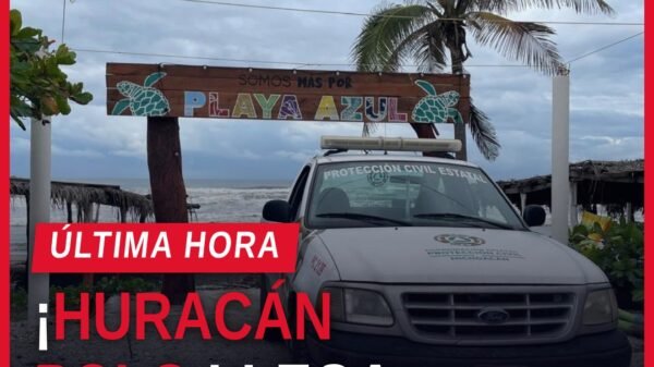 Mapa de Michoacán con los siete municipios afectados por la suspensión de clases michoacán debido al huracán Polo