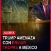Foto de Trump hablando en la tribuna de la Asamblea General de la ONU, con bandera de Estados Unidos y logo de la ONU al