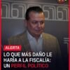 Diputado Guillermo Valencia Reyes hablando ante micrófonos en Morelia, advirtiendo sobre el riesgo de un perfil político fge