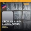 Ilustración simbólica de balanza de justicia y mapa de Michoacán con marcadores en Angamacutiro y Puruándiro, vinculación a