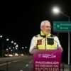 Vista aérea del distribuidor vial Tacícuaro recién inaugurado, conectando con el segundo anillo periférico de Morelia