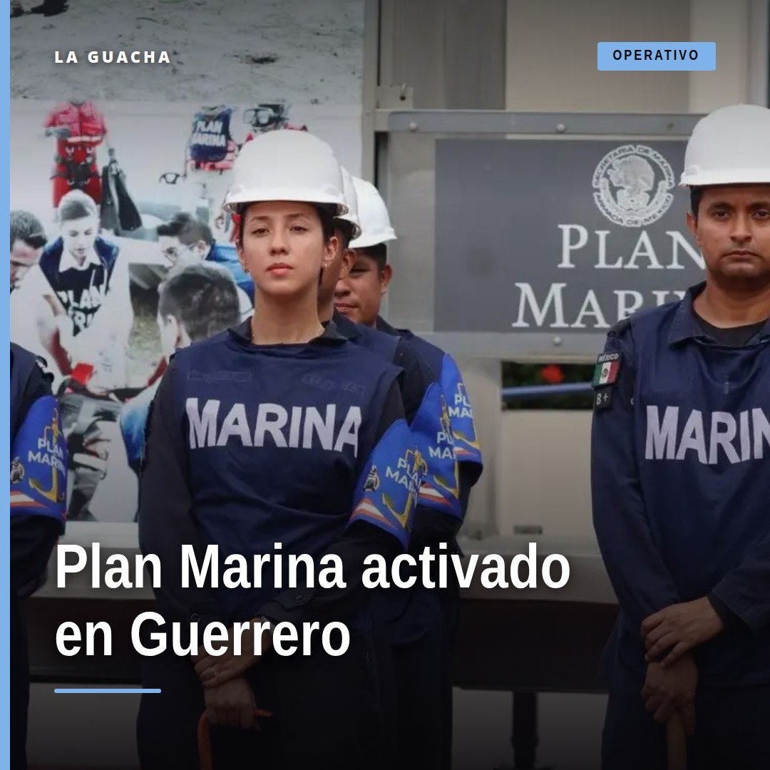 Mapa del Pacífico mexicano con zona de influencia del huracán Simon y señalización de Guerrero donde se activó el Plan