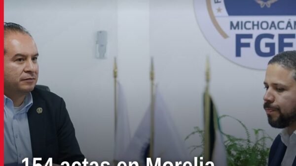Infografía con datos de actas circunstanciadas morelia: 154 en la Visitaduría auxiliar ante la FGE, según informe 2026 de la