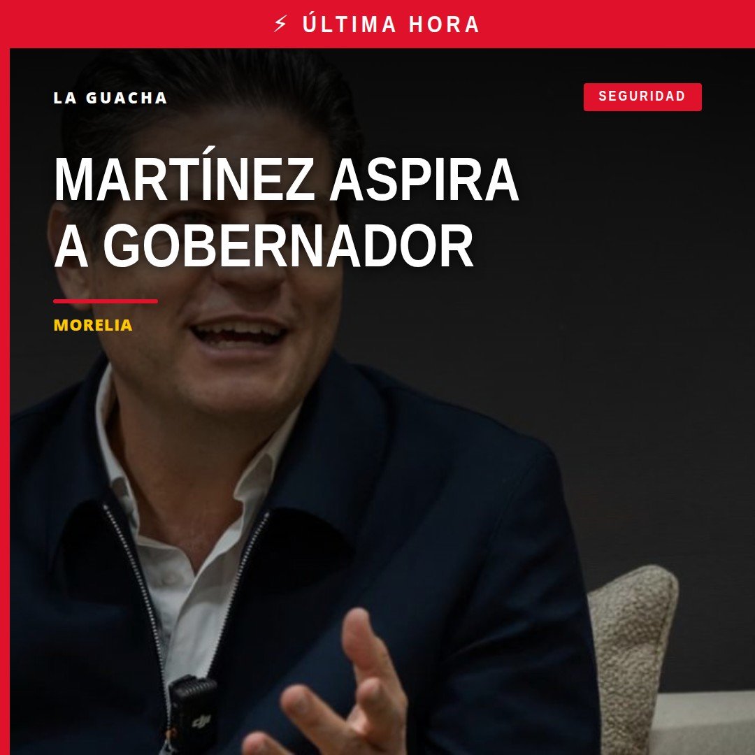 Alfonso Martínez Alcázar, alcalde de Morelia, hablando sobre su aspiración a gobernador michoacán