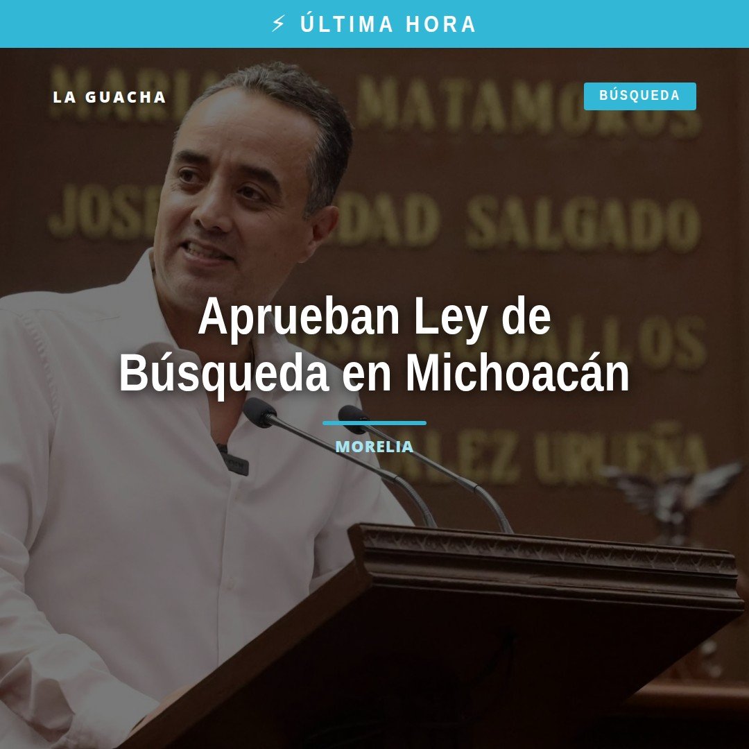 Diputado Juan Pablo Celis Silva hablando ante el Congreso del Estado en Morelia durante la aprobación de la ley de búsqueda