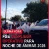 Autoridades de la Fiscalía General del Estado de Michoacán en el banderazo del operativo de seguridad para la noche de