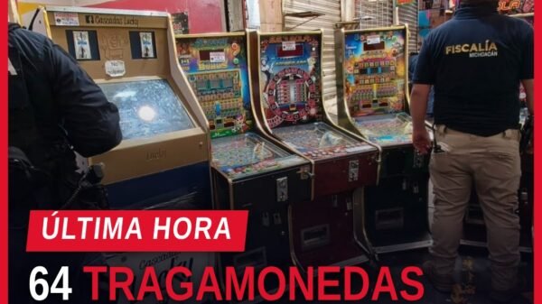 Aseguran máquinas tragamonedas: fotografía ilustrativa de varias máquinas tragamonedas decomisadas en un operativo en