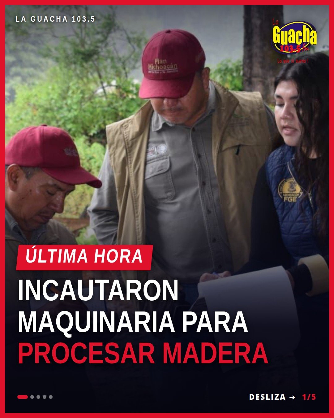 Equipos incautados en El Capulín, Madero: cortadoras, sierras cinta, cabeceadora y vehículos pesados tras cateos de la FGE